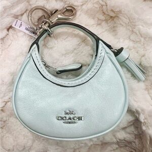 Coach Mini Leather Bag Keychain / Coin Pouch Charm – NWT